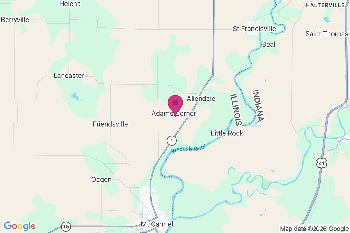 Adams Corner map
