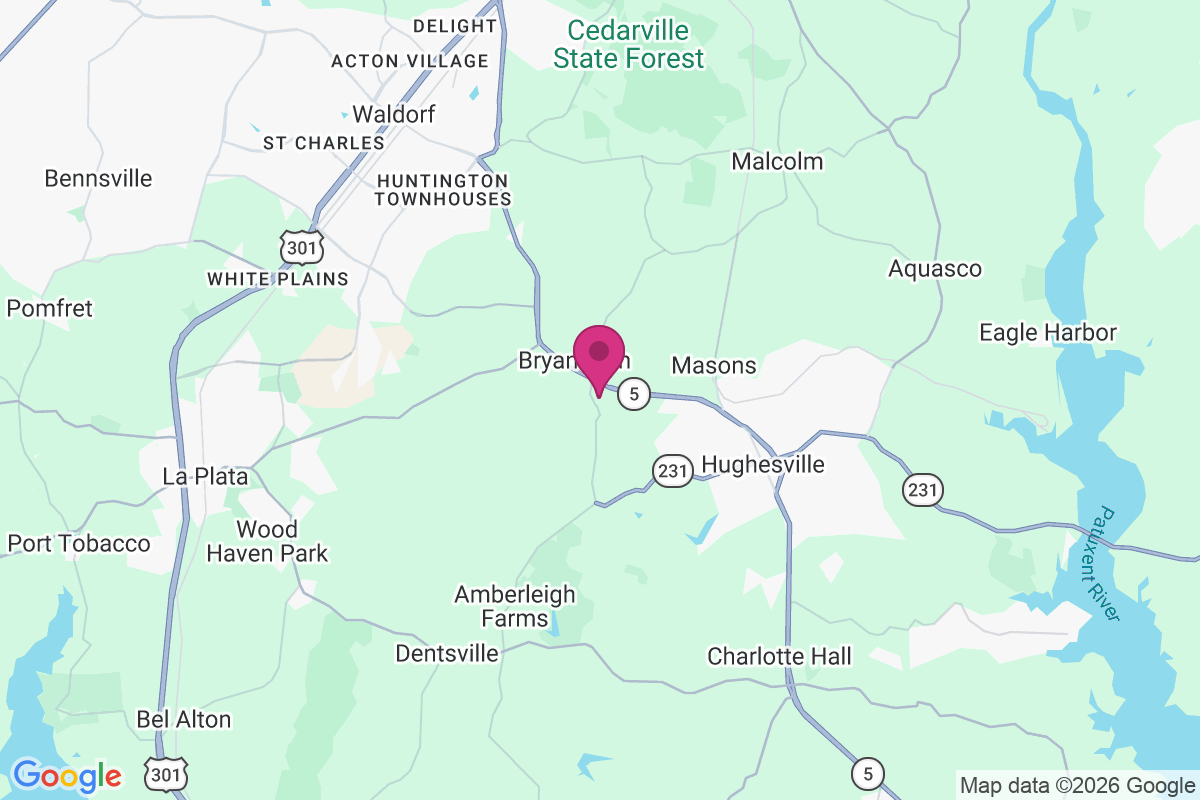 Bryantown map