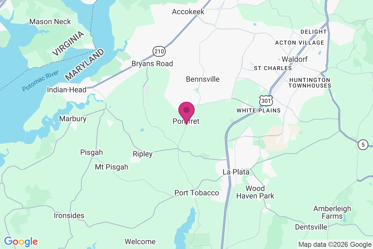 Pomfret Estates map