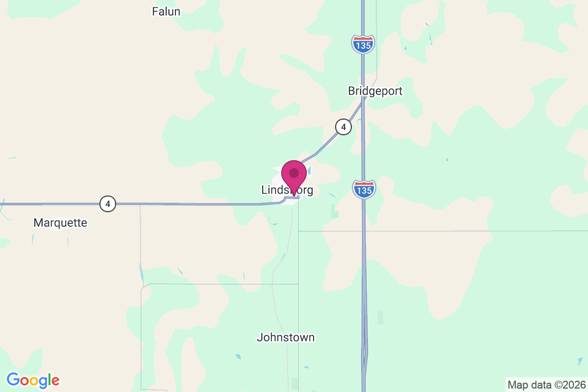 Lindsborg map