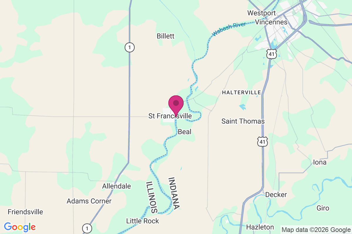 Saint Francisville map