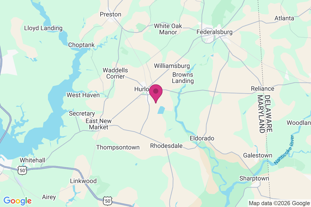 Hurlock map