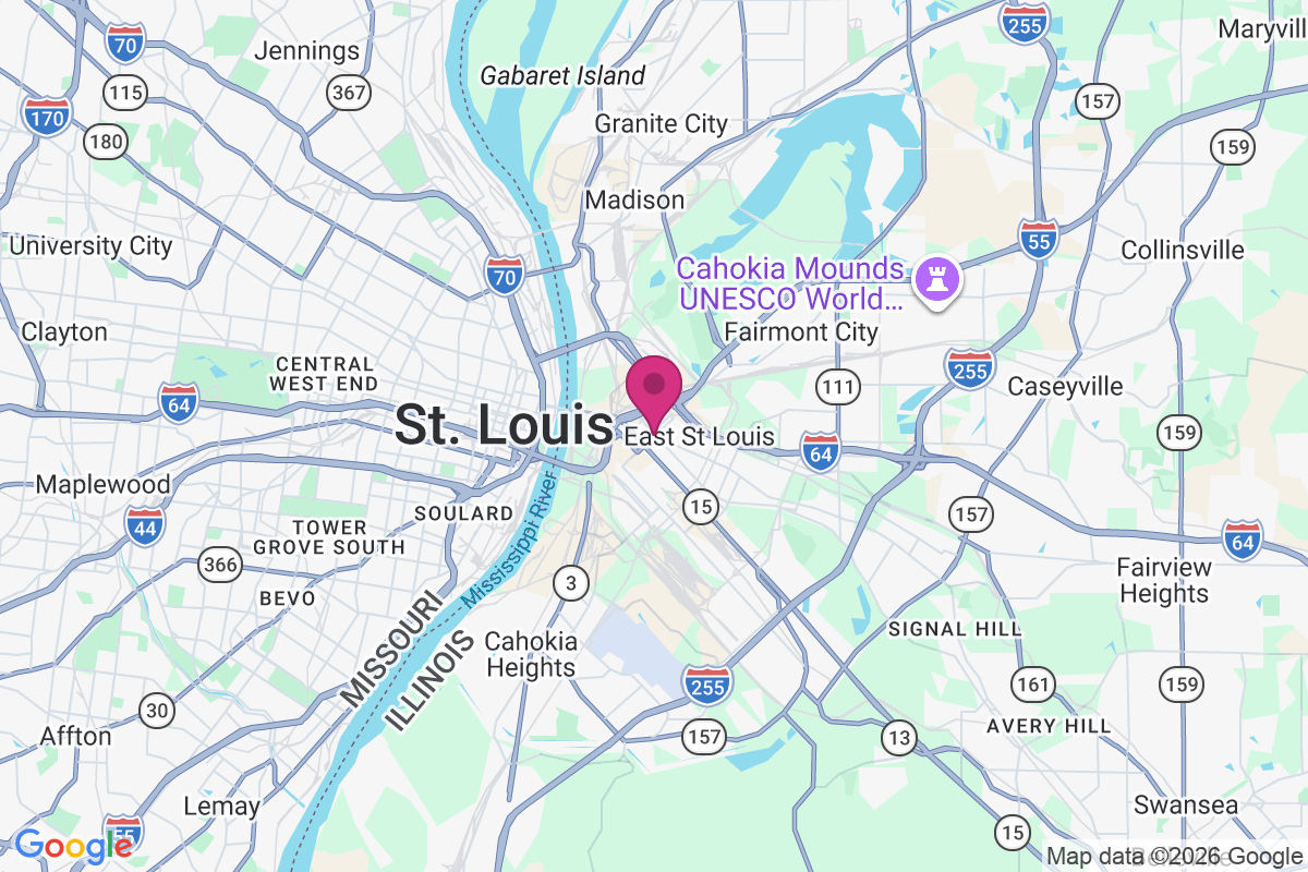 East Saint Louis map