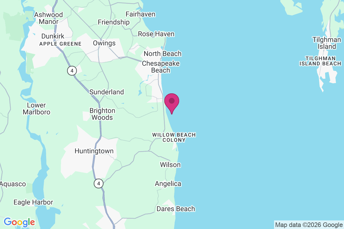 Locust Grove Beach map
