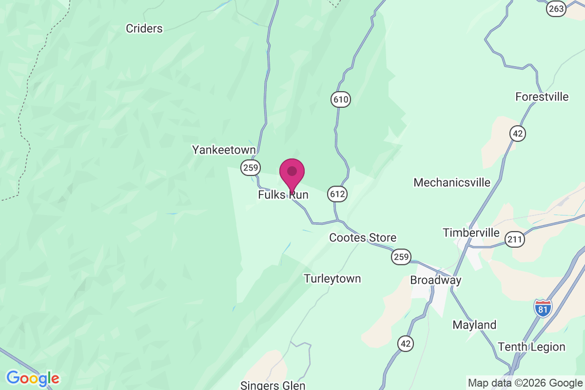Fulks Run map