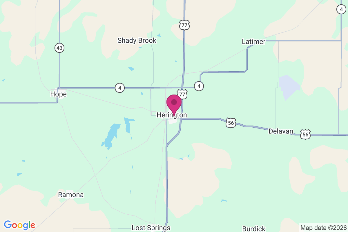Herington map