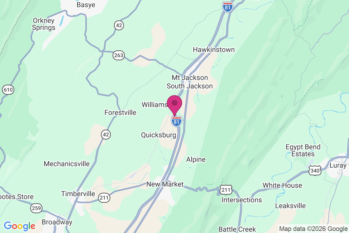 Shenandoah Caverns map