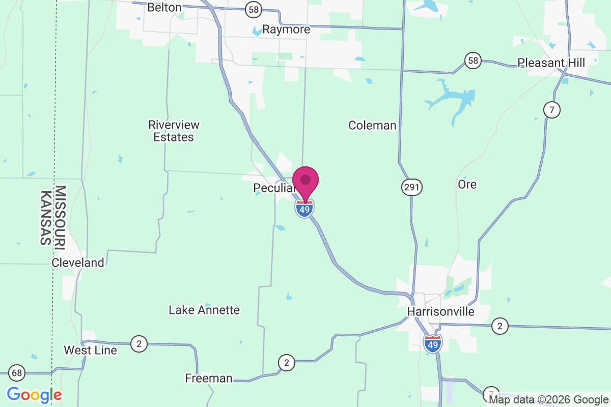 Old Peculiar map
