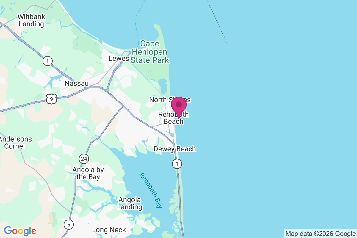 Rehoboth Beach map