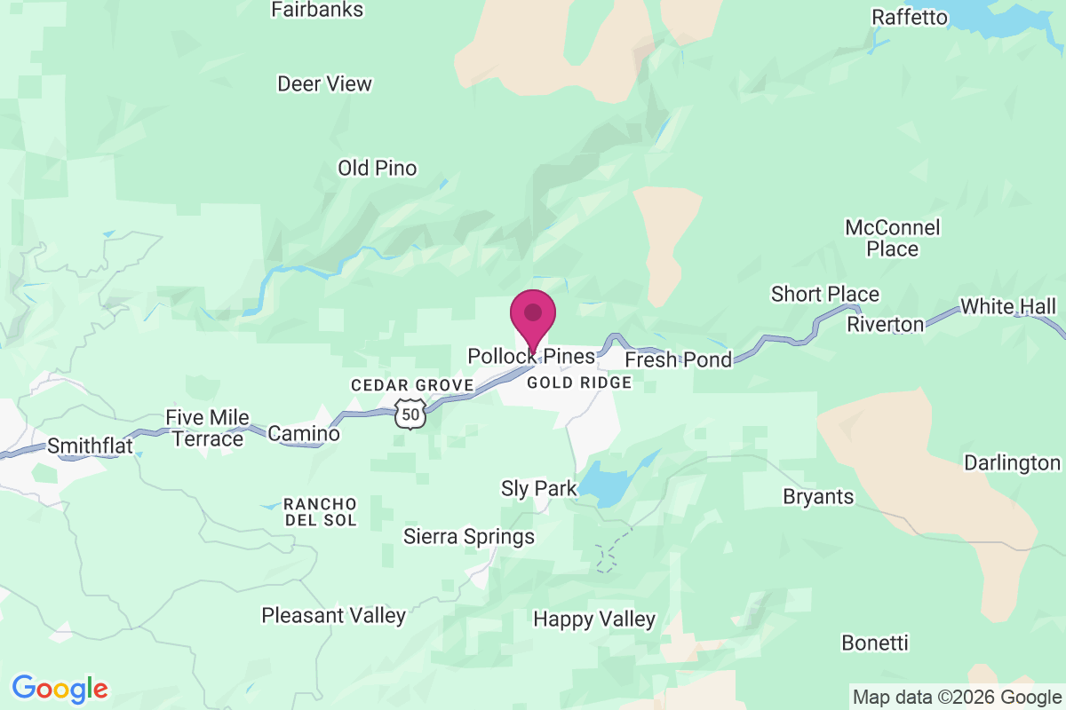 Pollock Pines map