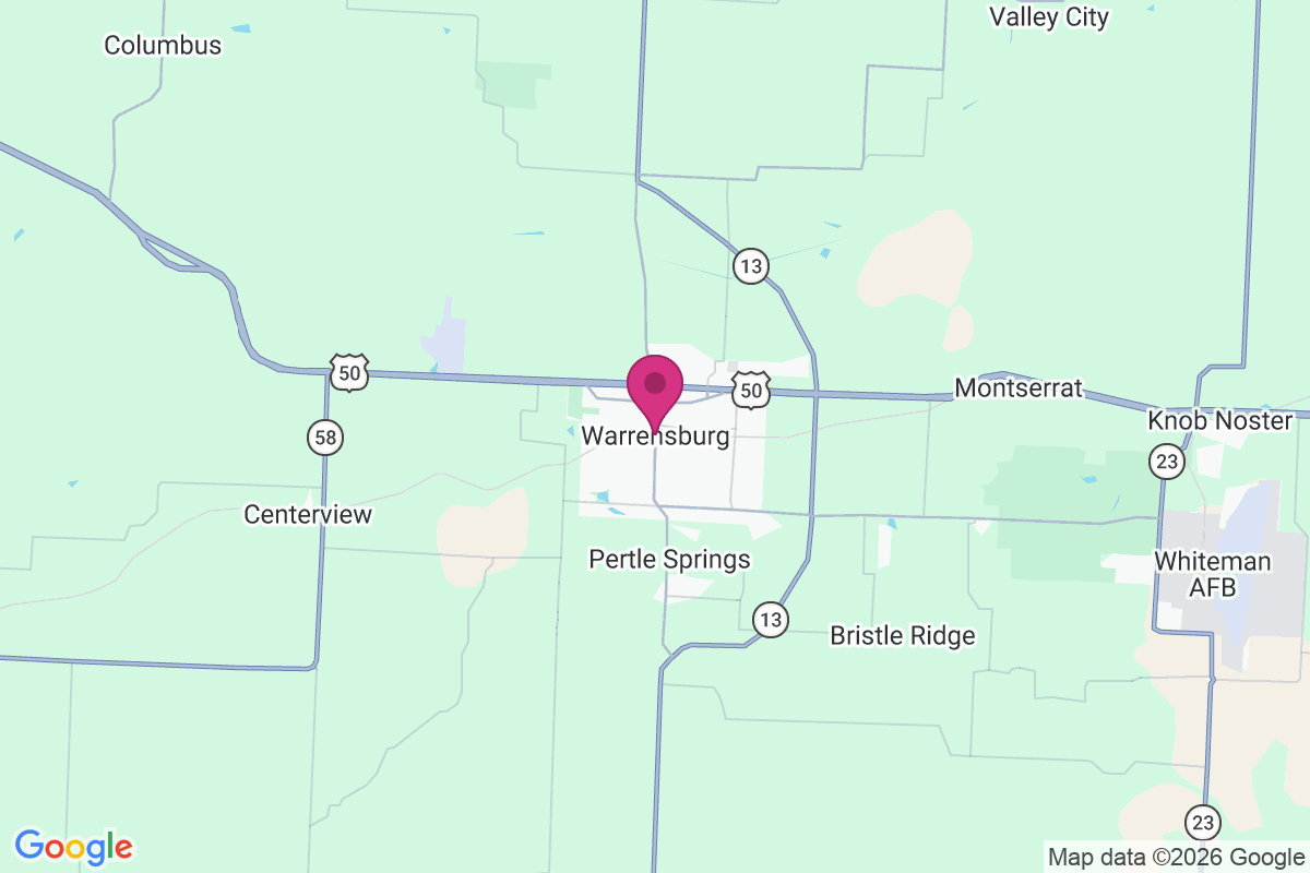 Warrensburg map