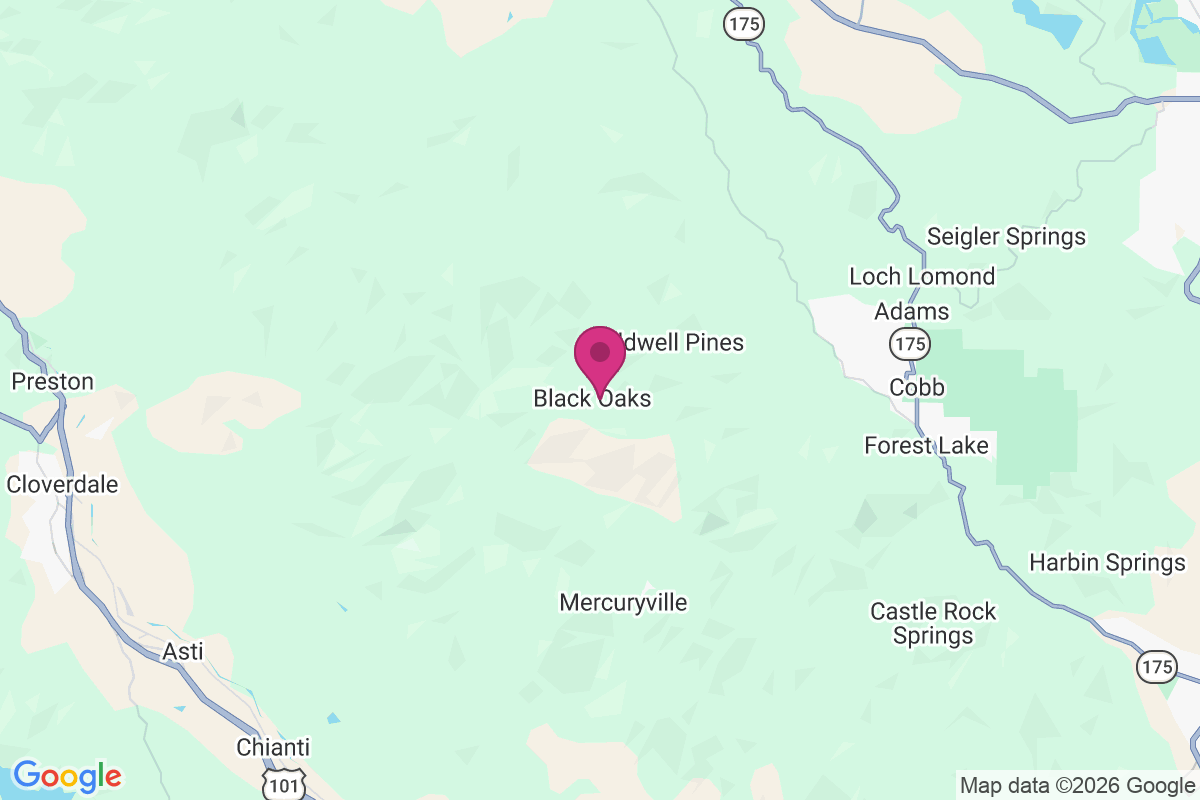 Black Oaks map