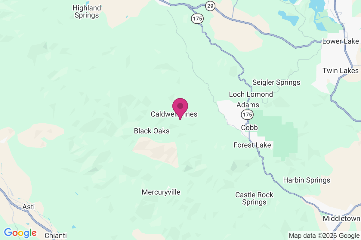 Caldwell Pines map