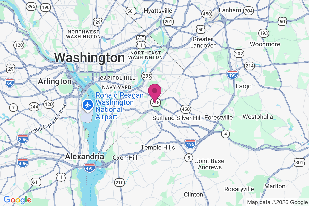 Pennsylvania Avenue Hights map