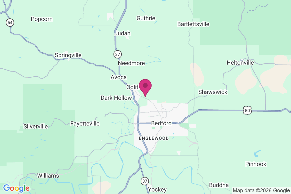 East Oolitic map