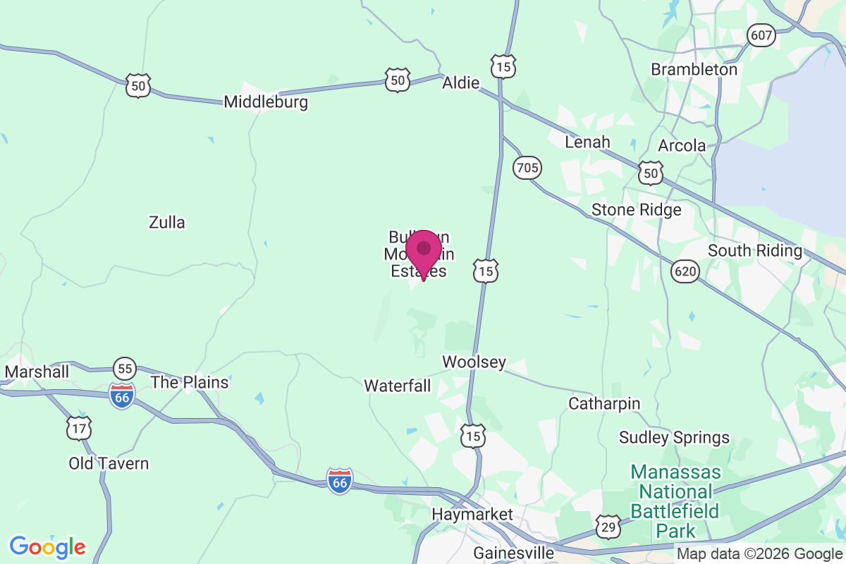 Bull Run Mountain Estates map