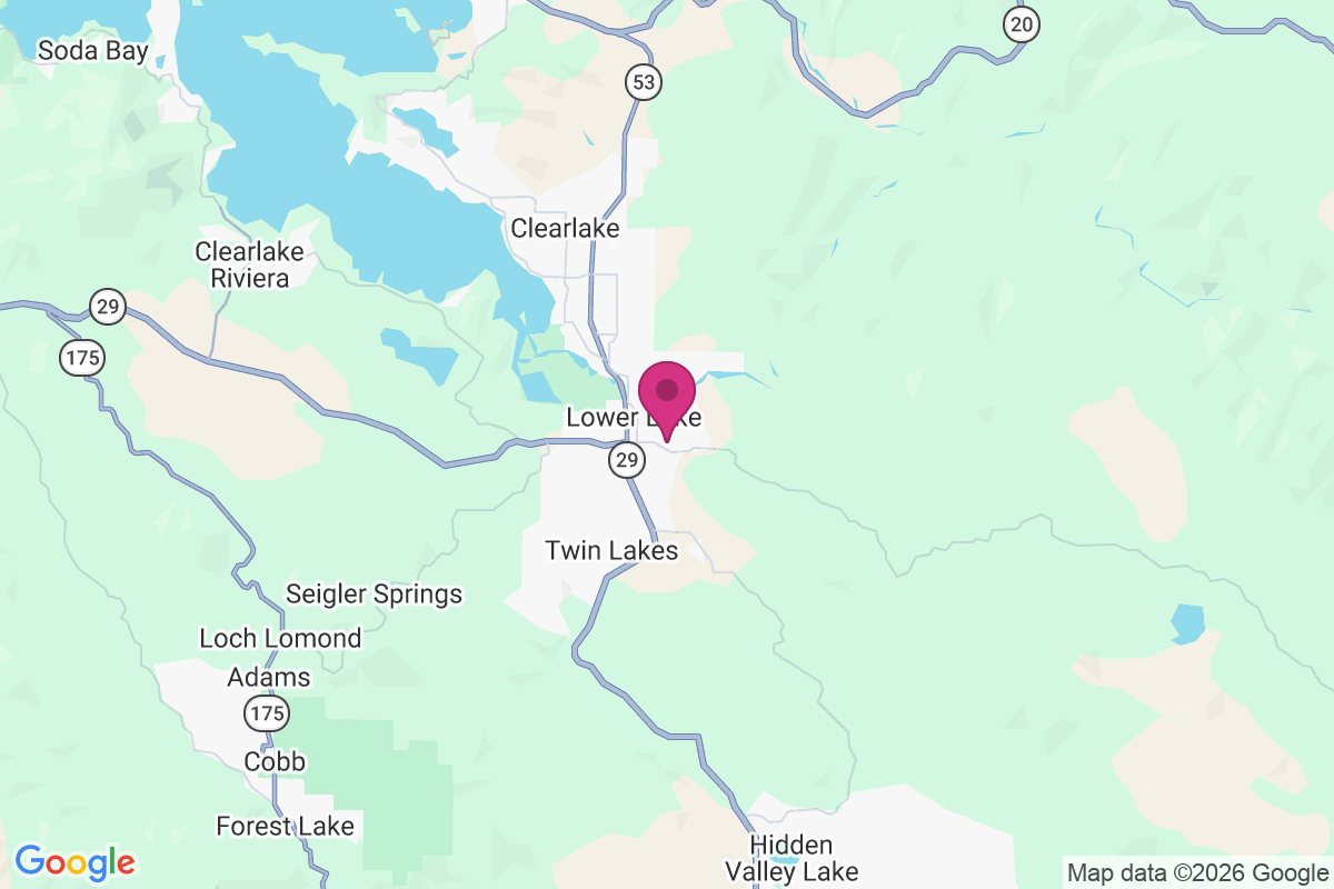 Lower Lake map