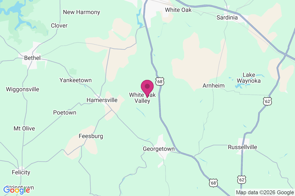 White Oak Valley map