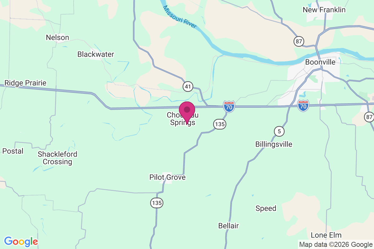 Chouteau Springs map