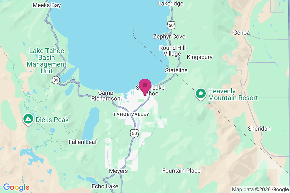 South Lake Tahoe map