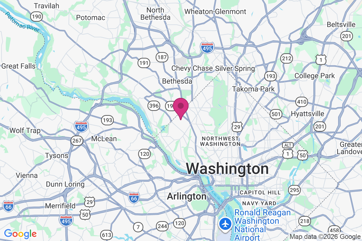 American University Park map