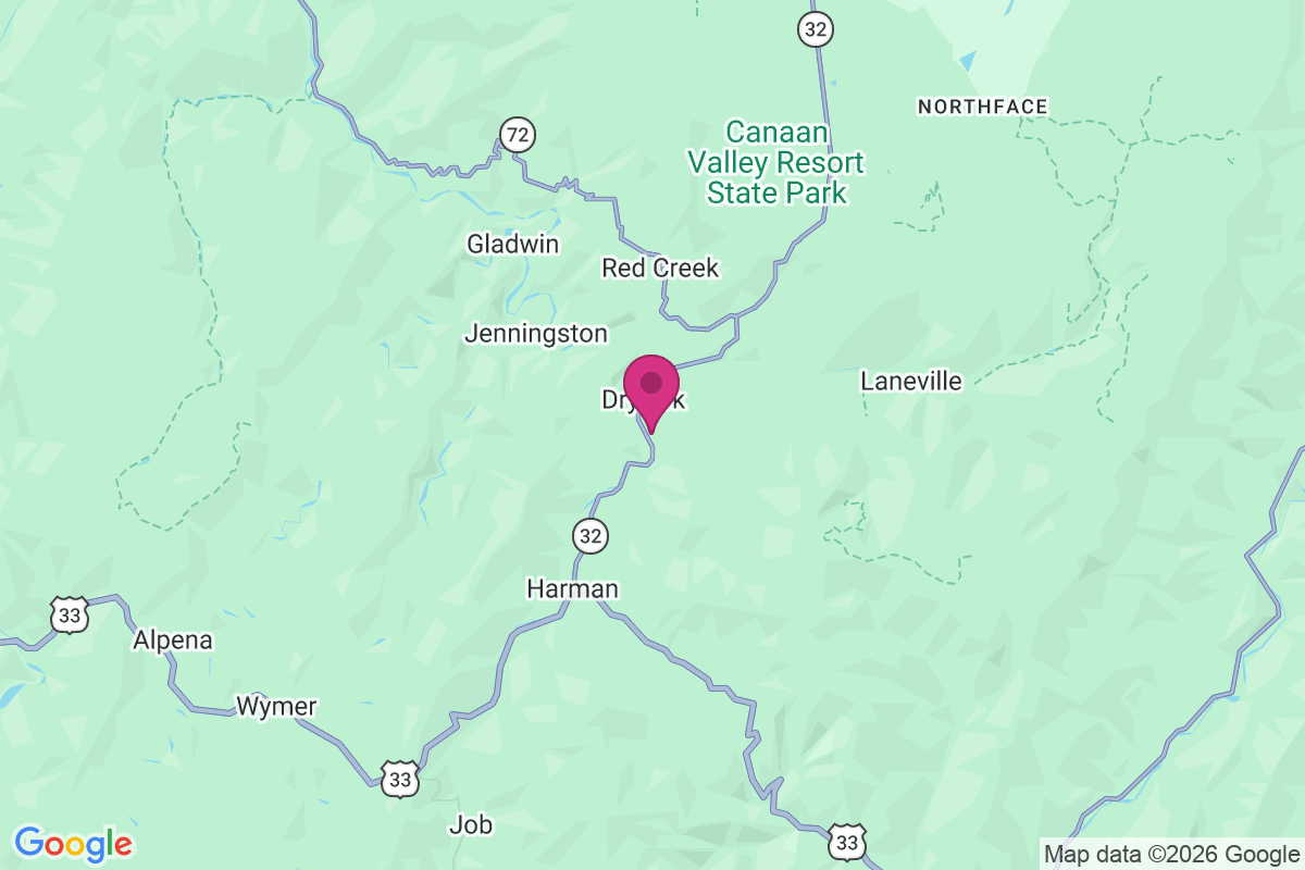 Dryfork map