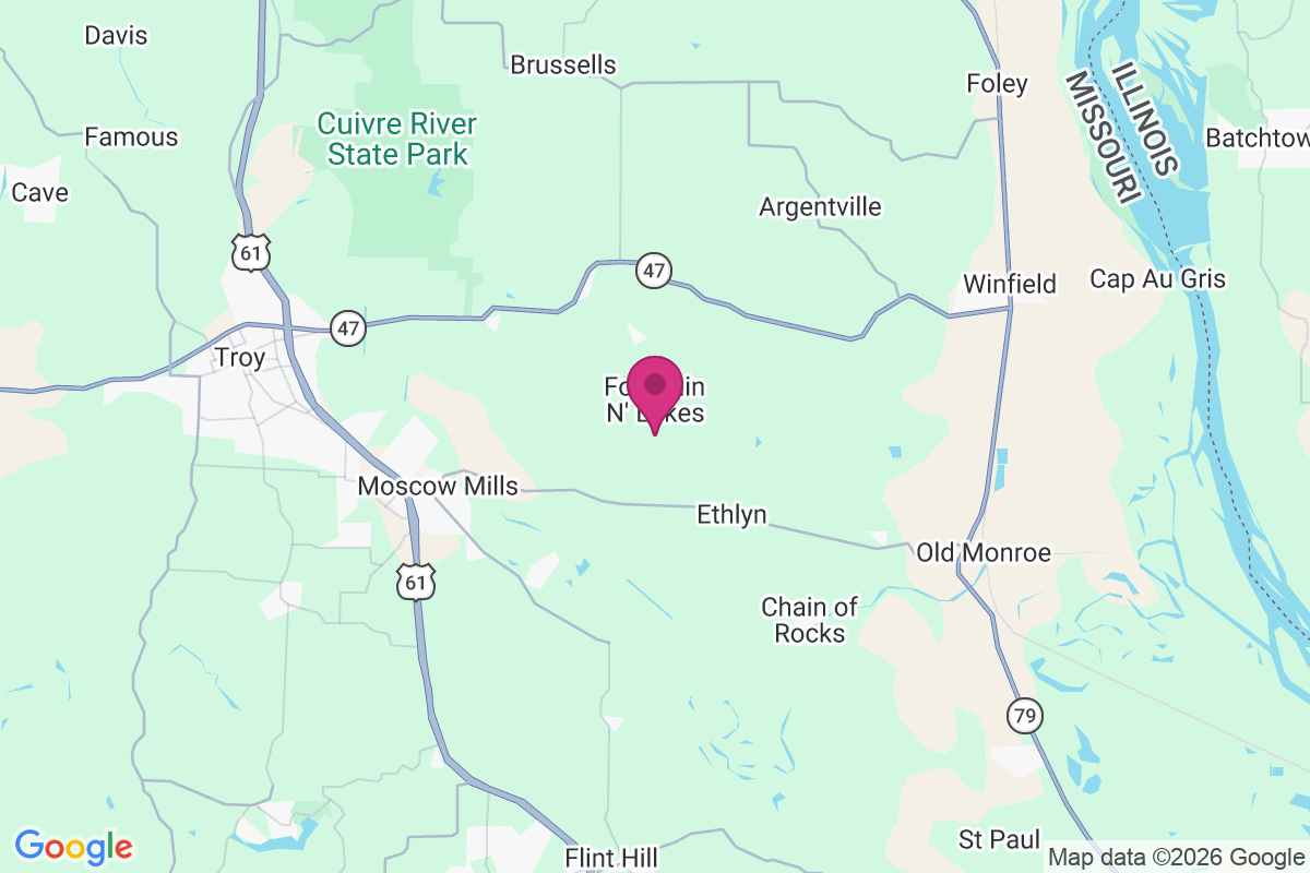 Fountain N' Lakes map