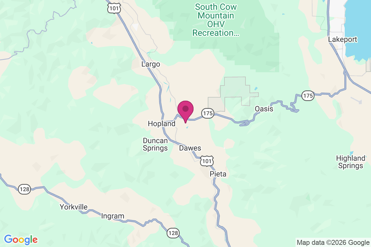 Old Hopland map