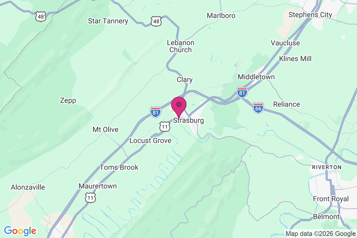 Strasburg Junction map