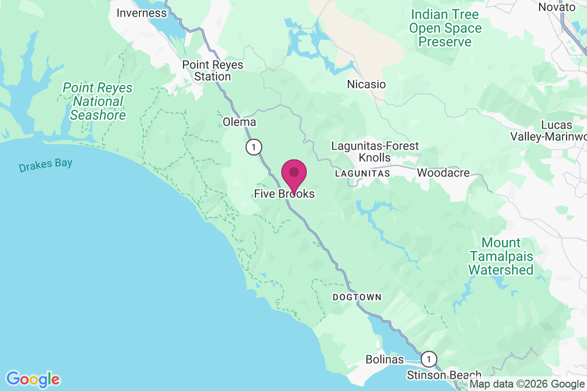 Five Brooks map