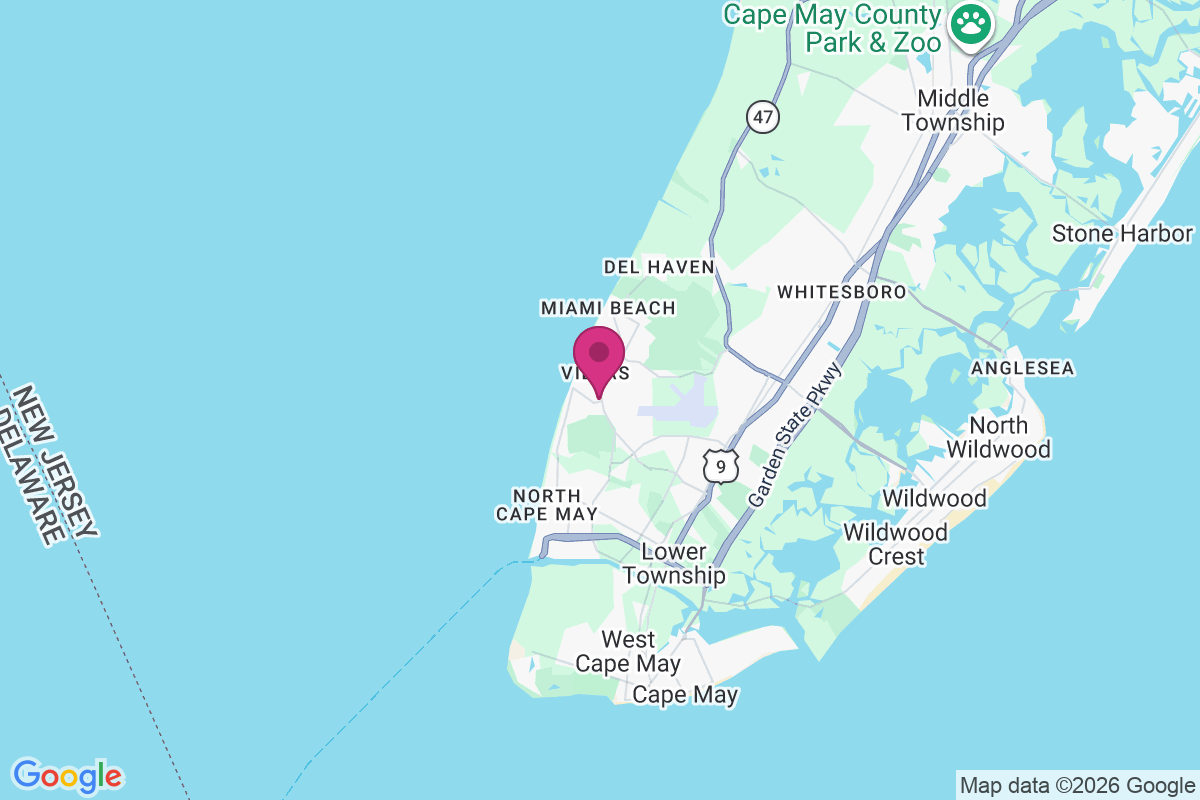 North Highlands Beach map