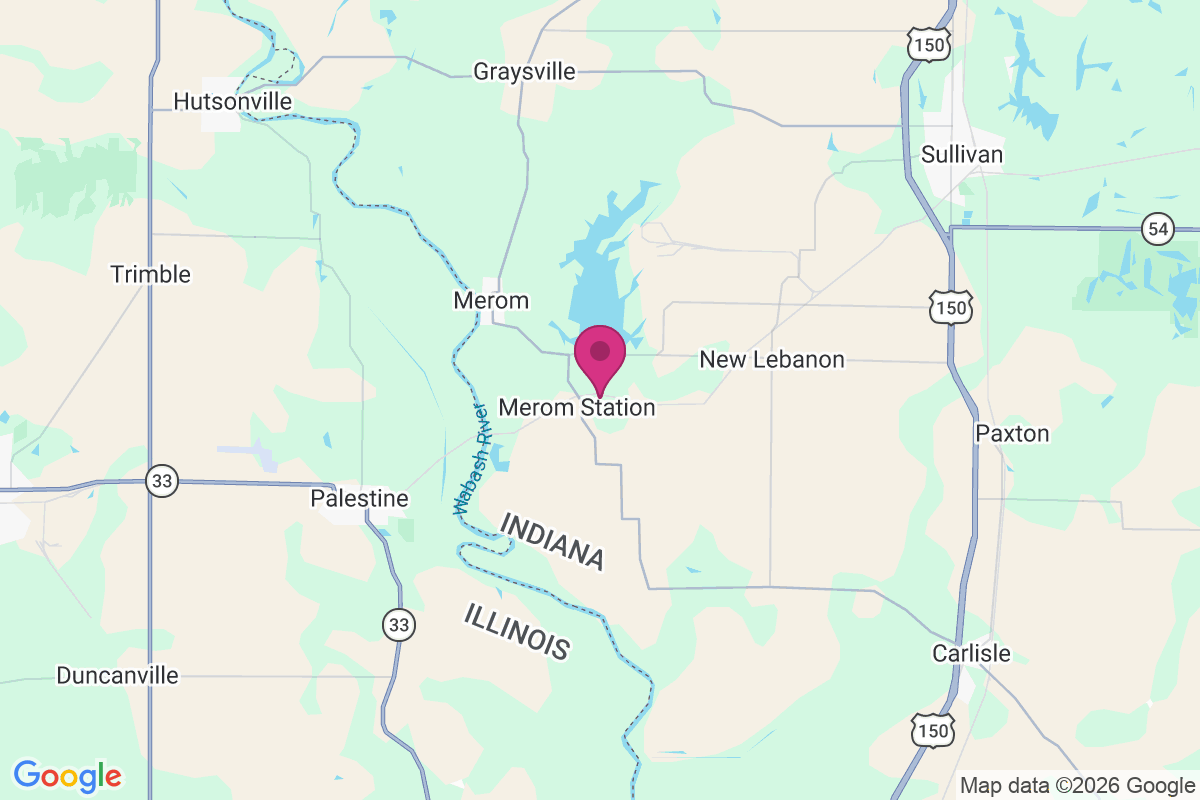 Merom Station map