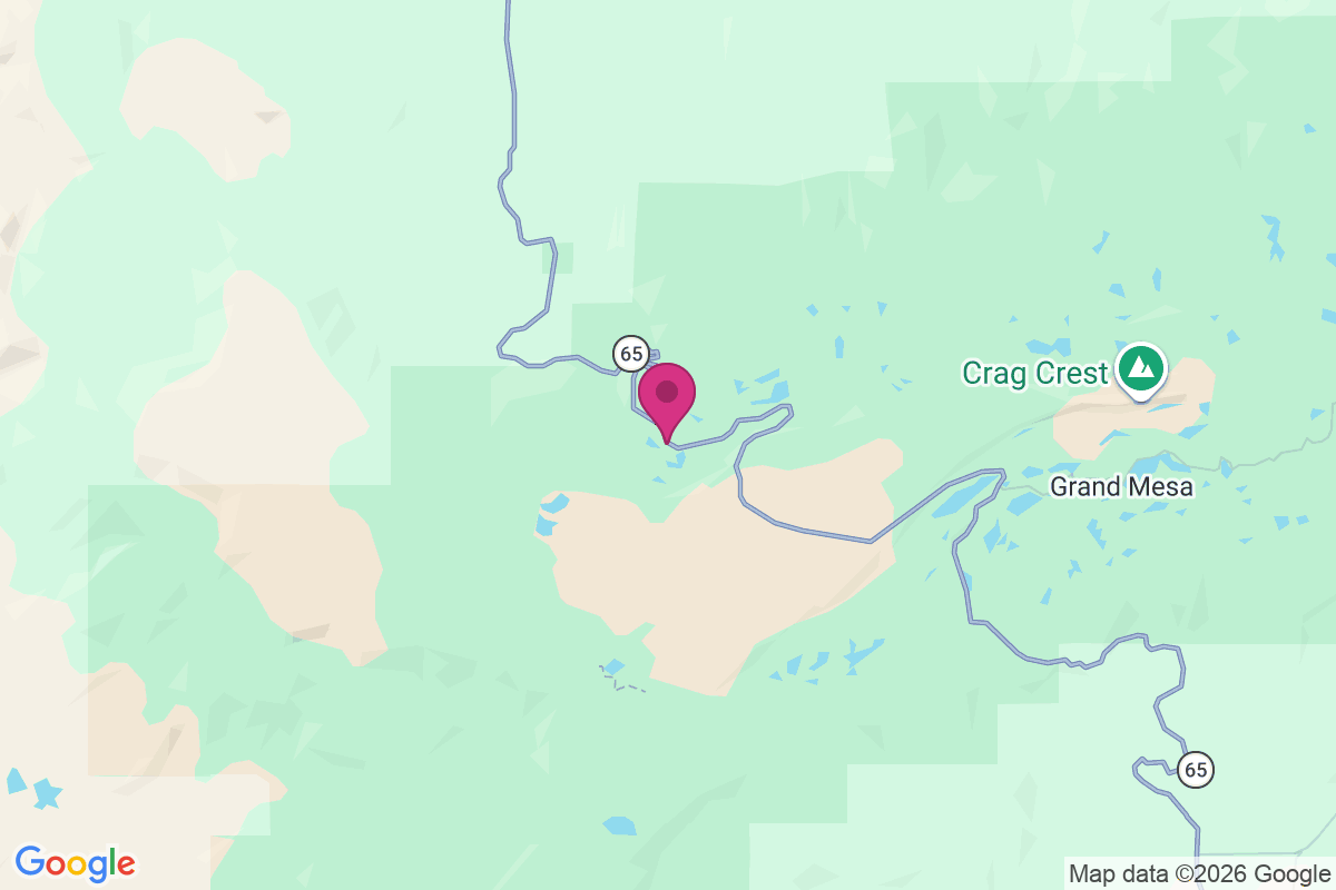 Mesa Lakes map