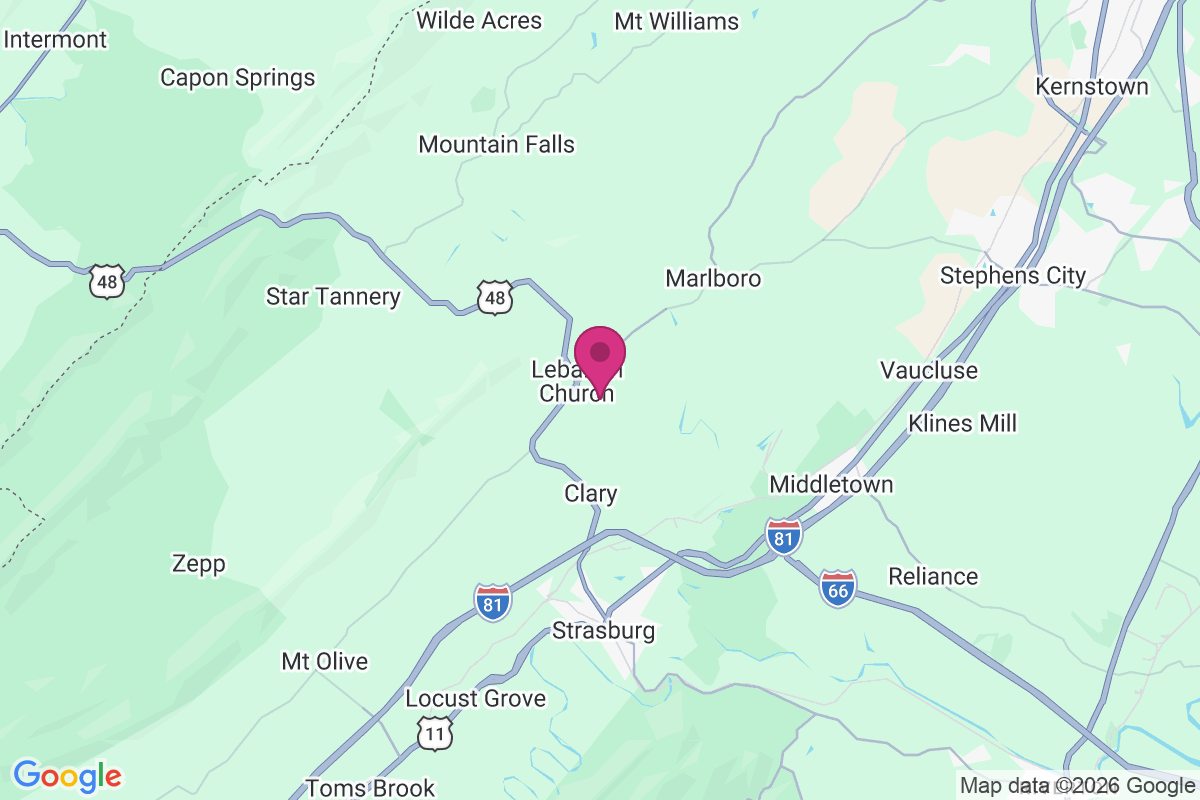 Lebanon Church map