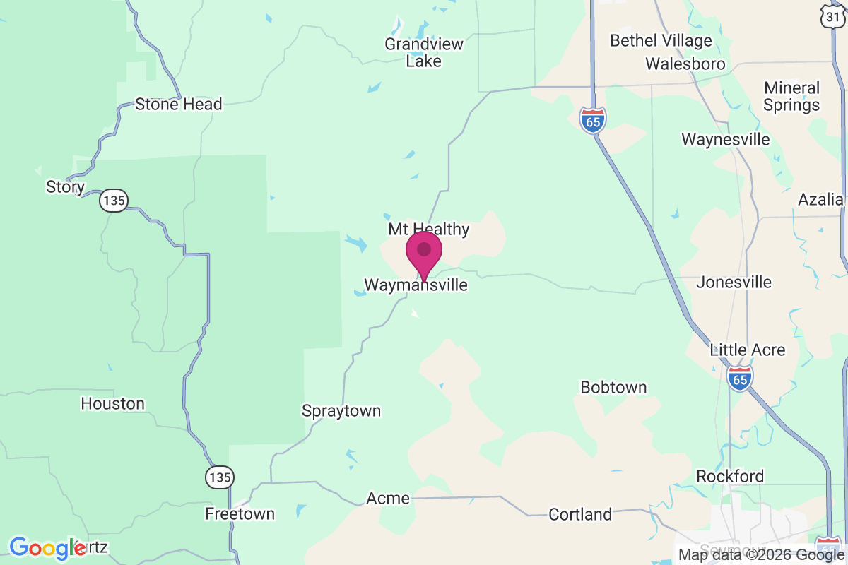 Waymansville map