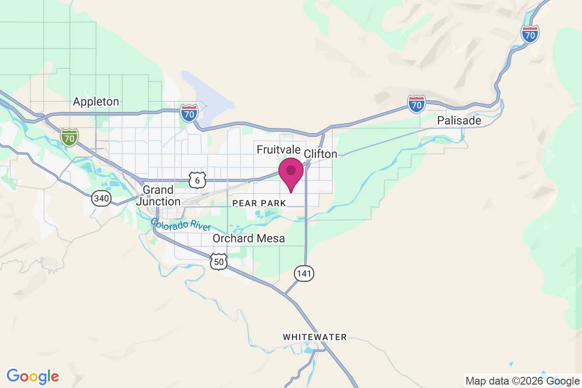 Pear Park map