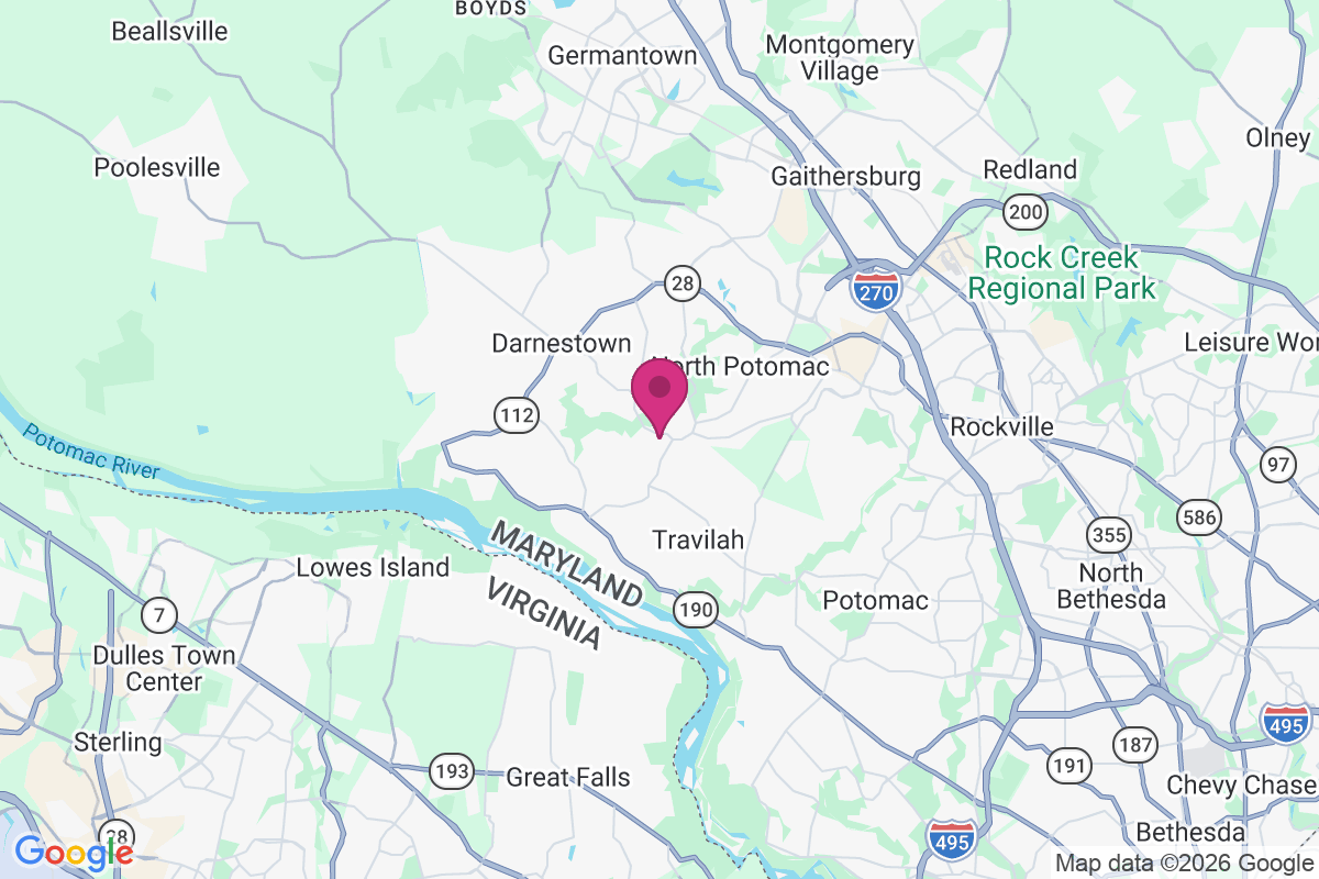 Travilah Acres map