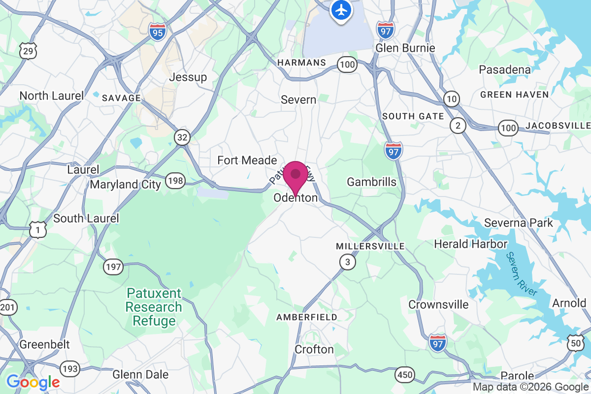 Odenton map