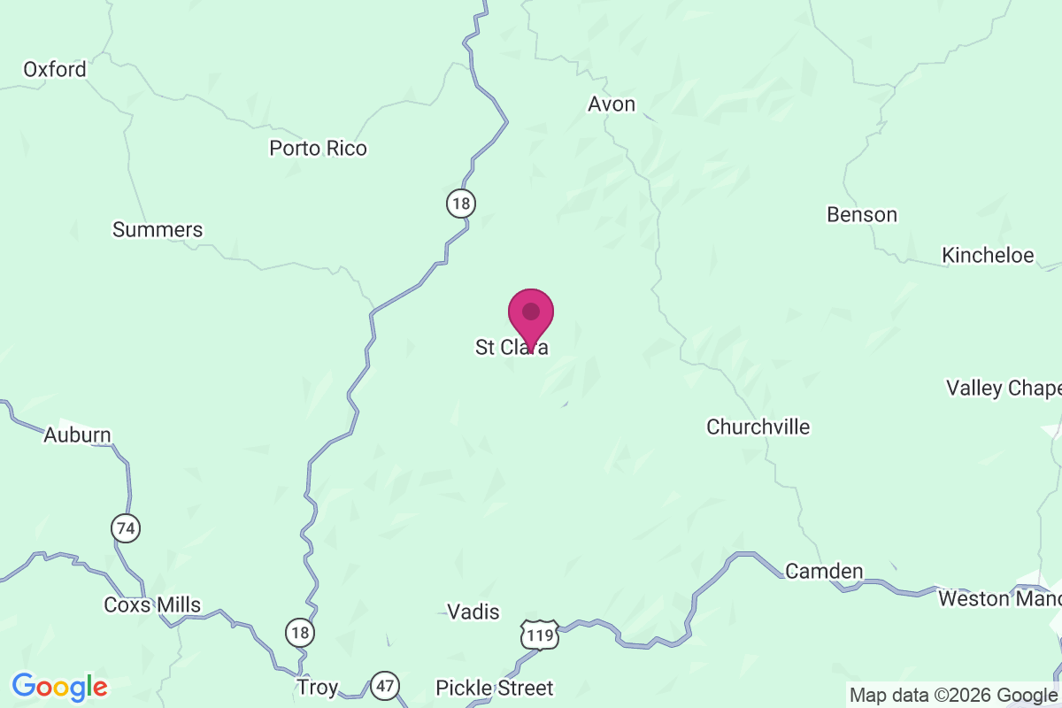 Saint Clara map