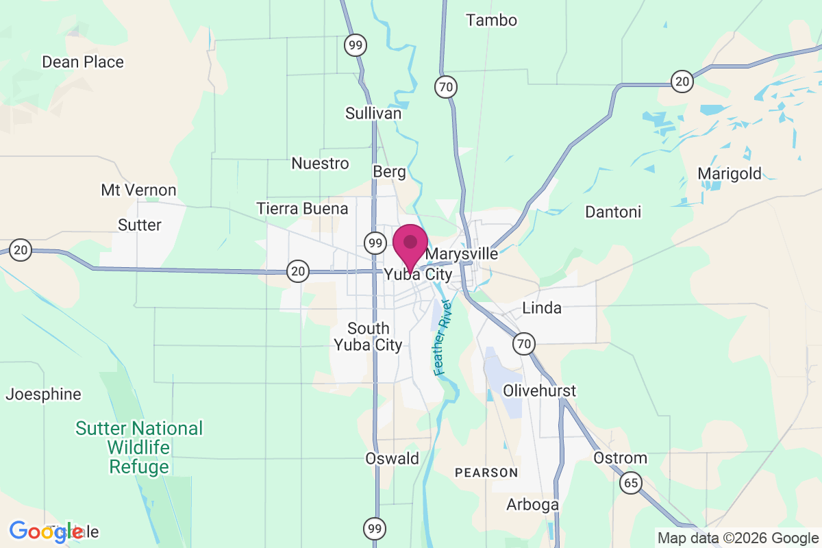 Yuba City map