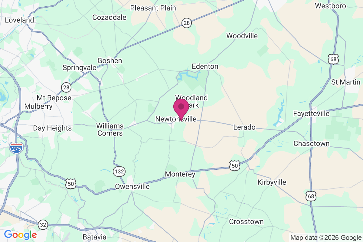 Newtonsville map