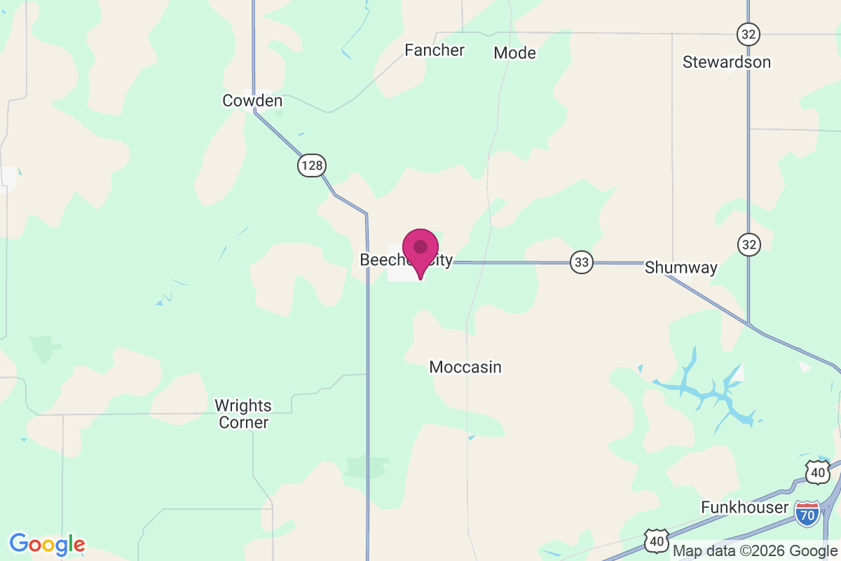Beecher City map
