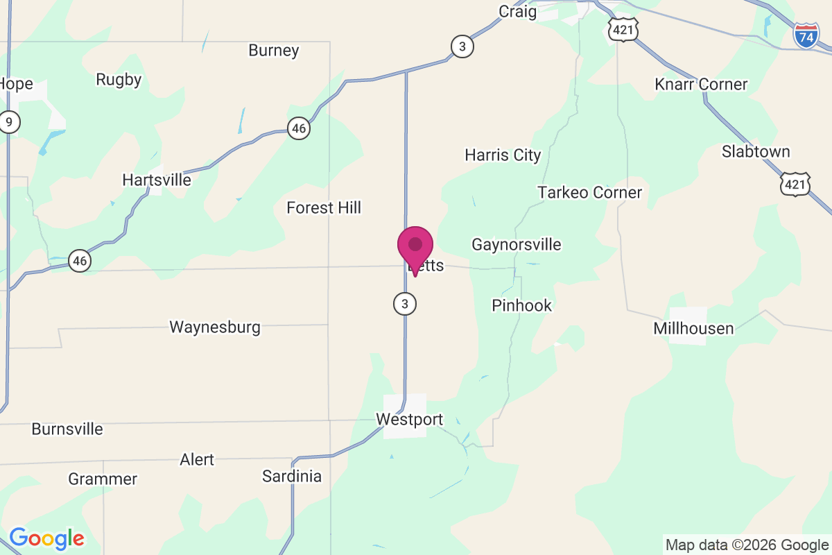 Letts Corner map