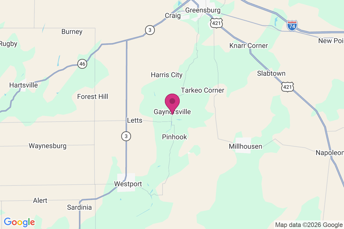 Gaynorsville map
