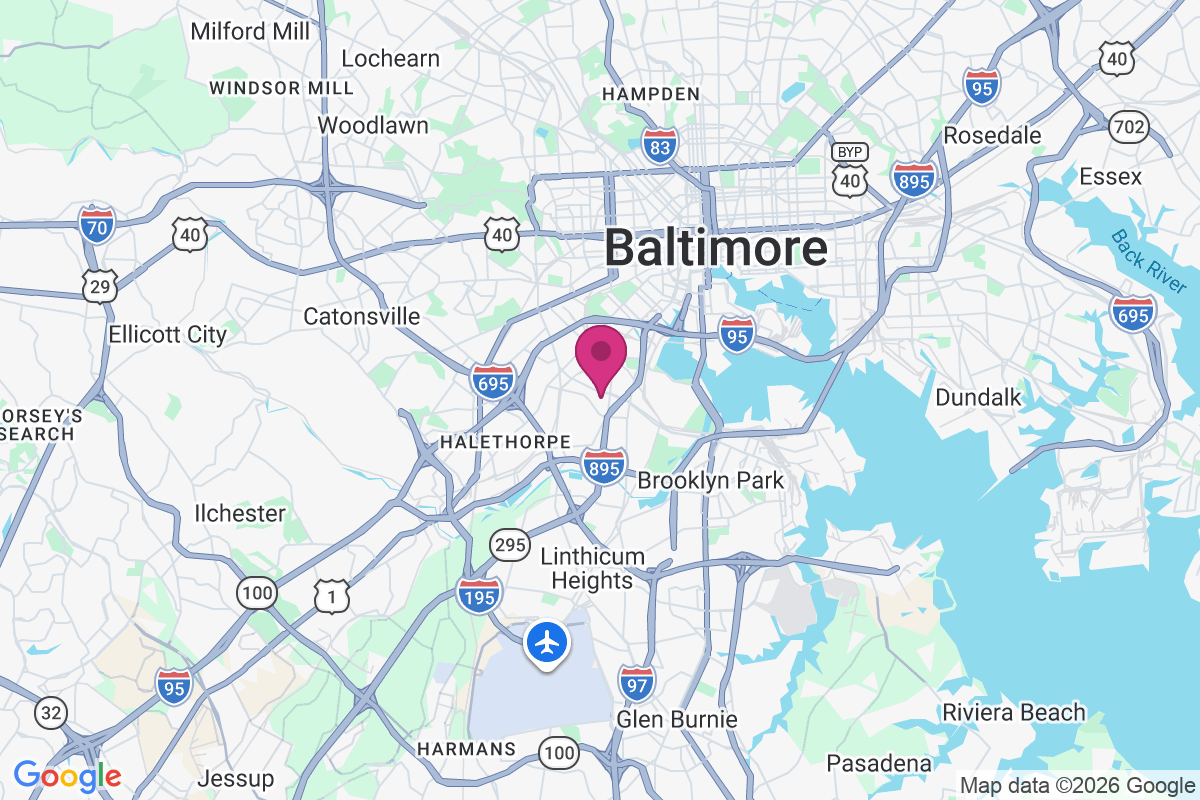 West Baltimore map