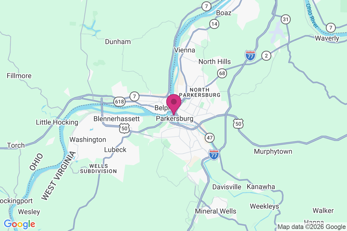 Parkersburg map