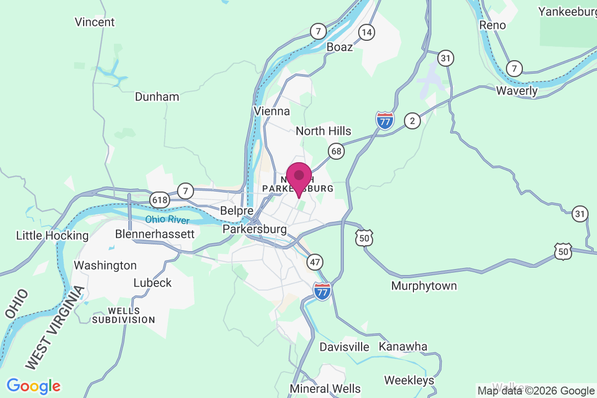North Parkersburg map