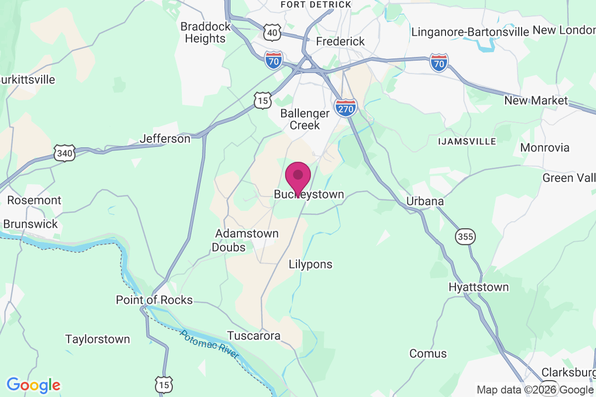 Buckeystown Station map