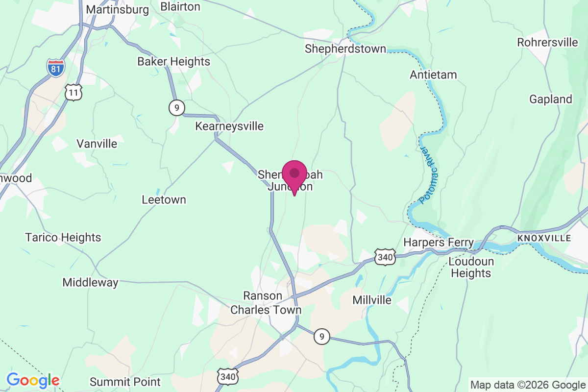 Shenandoah Junction map