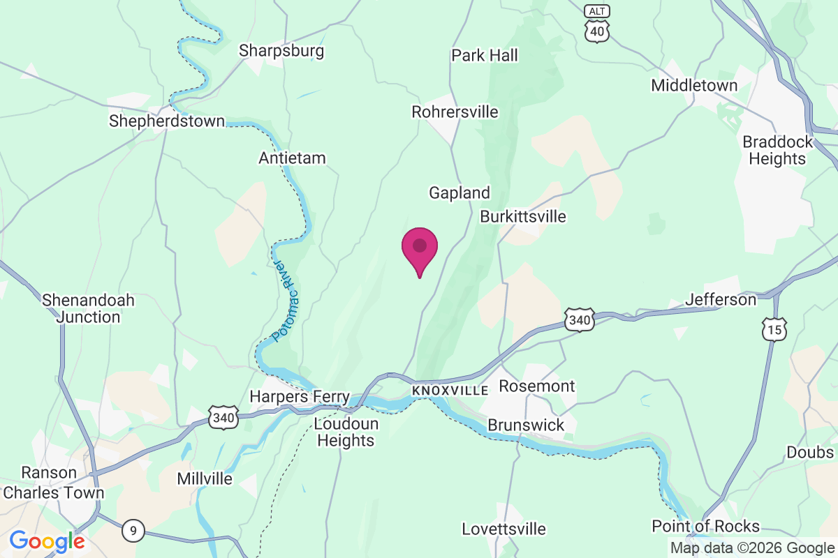 Yarrowsburg map